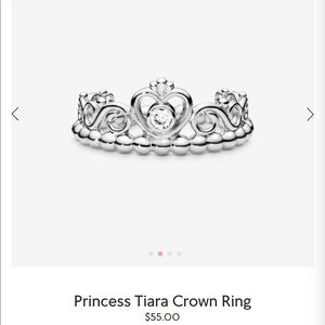 Pandora Princess Tiara Crown Ring